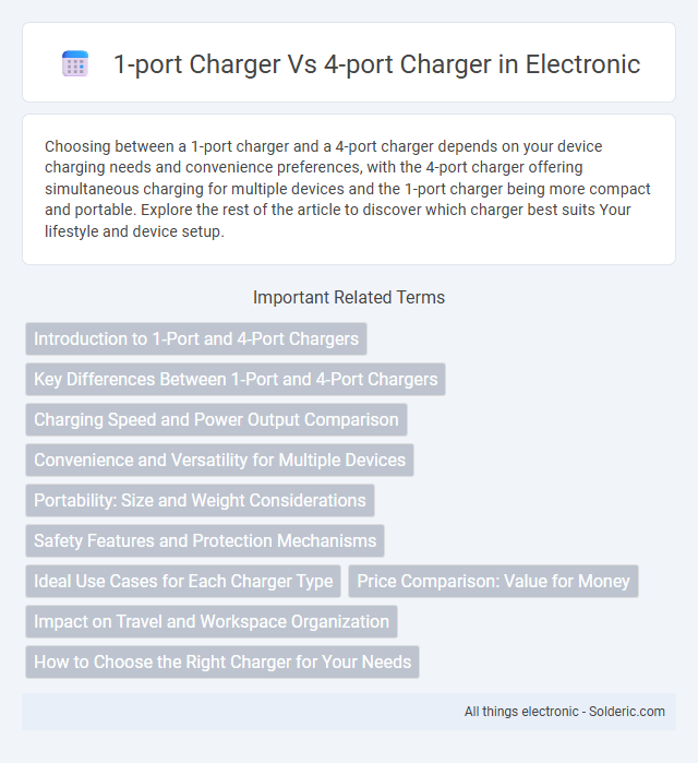 1-Port Charger vs 4-Port Charger - What is the difference?