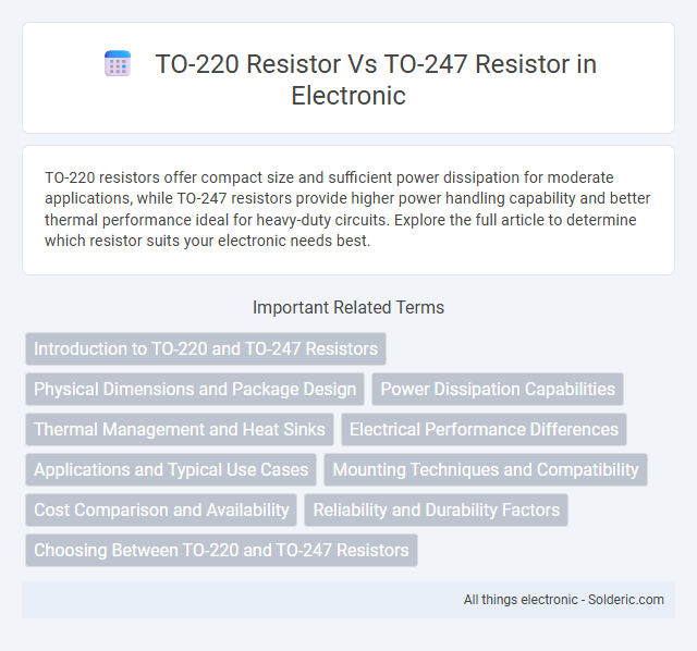 TO-220 Resistor vs TO-247 Resistor - What is the difference?