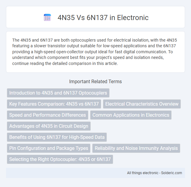 4N35 vs 6N137 Comparison - What is the difference?