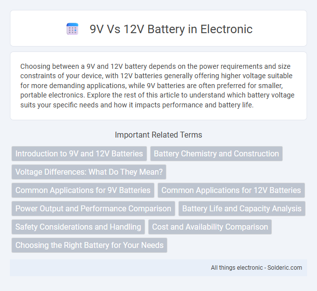 9V vs 12V Battery - What is the difference?