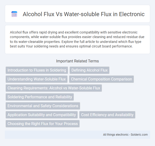 Alcohol Flux vs Water-Soluble Flux - What is the difference?