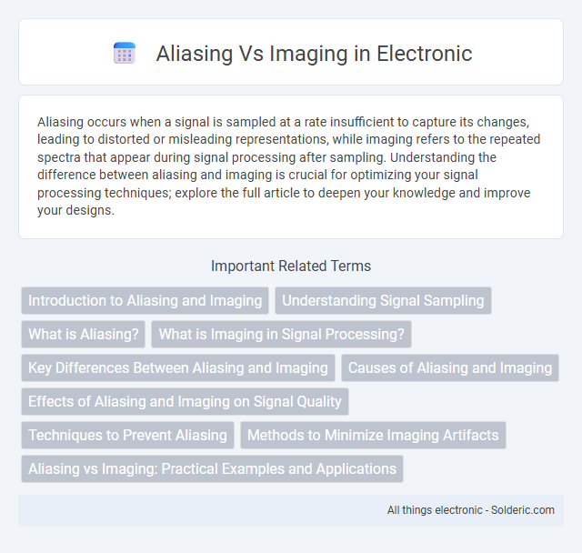 Aliasing vs Imaging - What is the difference?