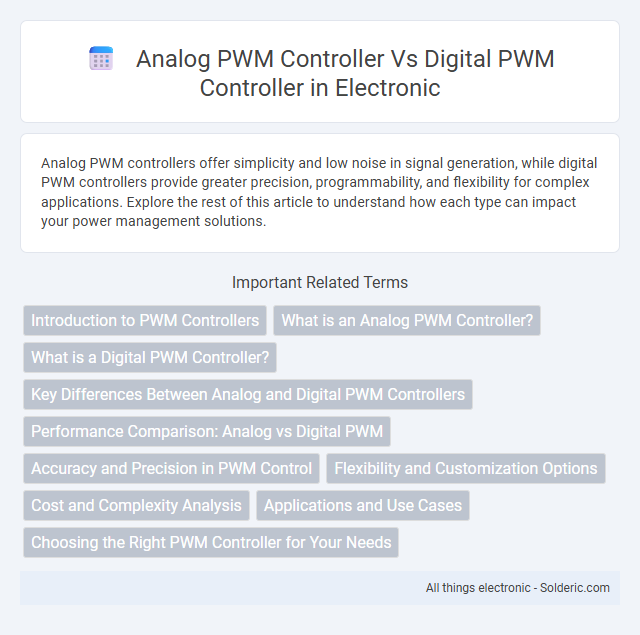 Digital PWM Controller vs Analog PWM Controller - What is the difference?