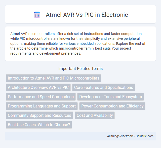 PIC vs Atmel AVR - What is the difference?