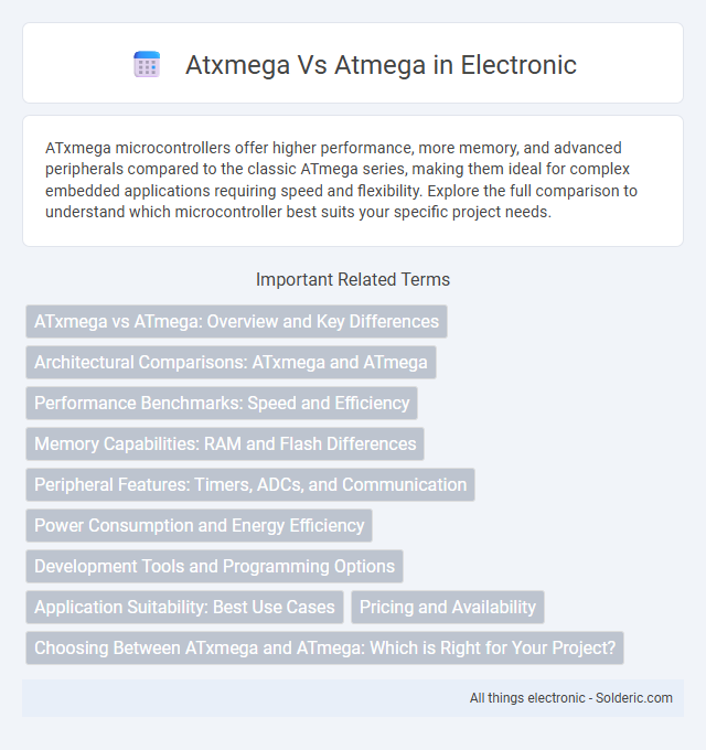 ATmega vs ATxmega - What is the difference?