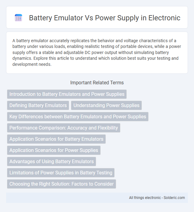 Battery Emulator vs Power Supply - What is the difference?