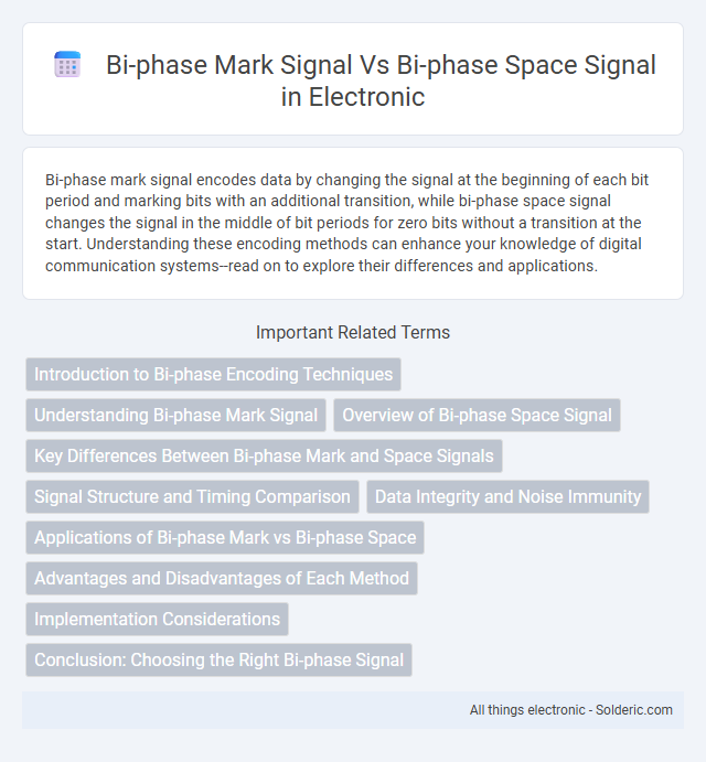 Bi-phase Mark Signal vs Bi-phase Space Signal - What is the difference?