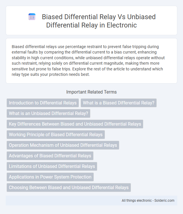 Biased Differential Relay vs Unbiased Differential Relay - What is the difference?