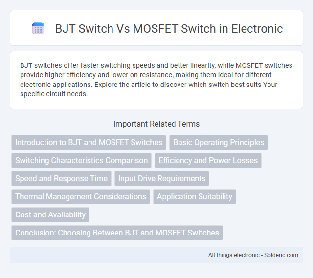 BJT Switch vs MOSFET Switch - What is the difference?