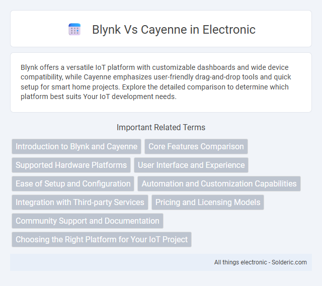 Blynk vs Cayenne - What is the difference?