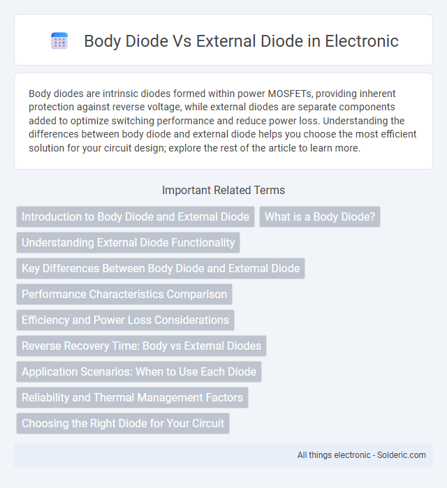 Body Diode vs External Diode - What is the difference?