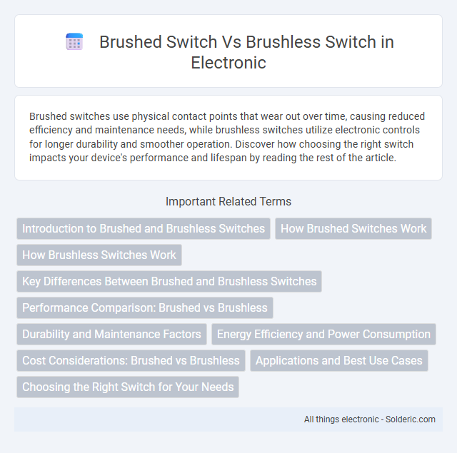 Brushless switch vs brushed switch - What is the difference?