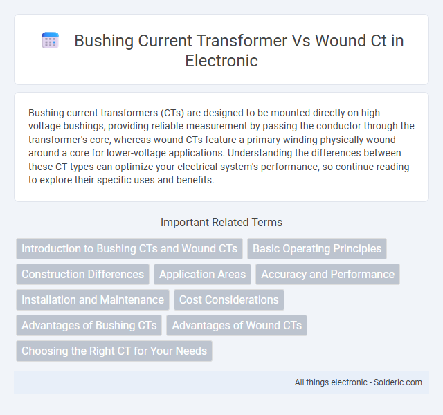 Bushing Current Transformer vs Wound CT - What is the difference?