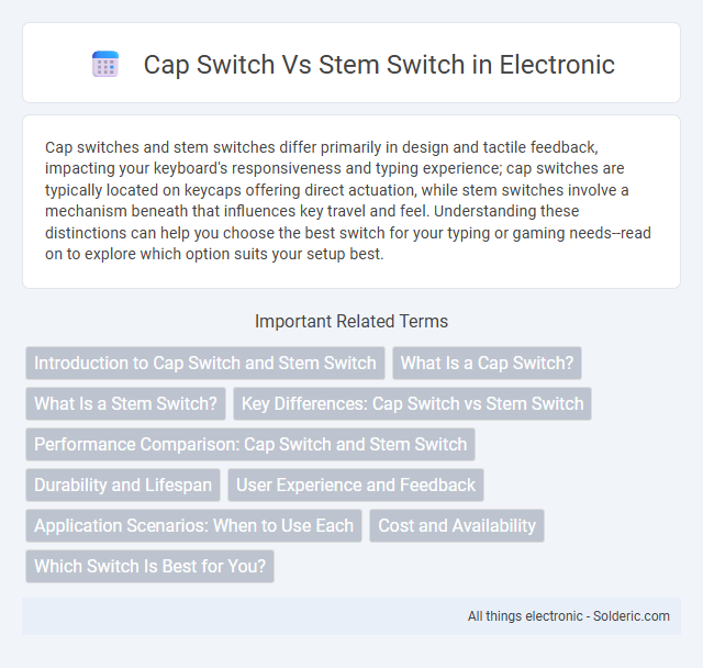 Cap Switch vs Stem Switch - What is the difference?