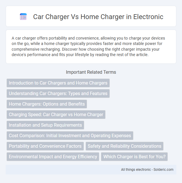 Car charger vs Home charger - What is the difference?