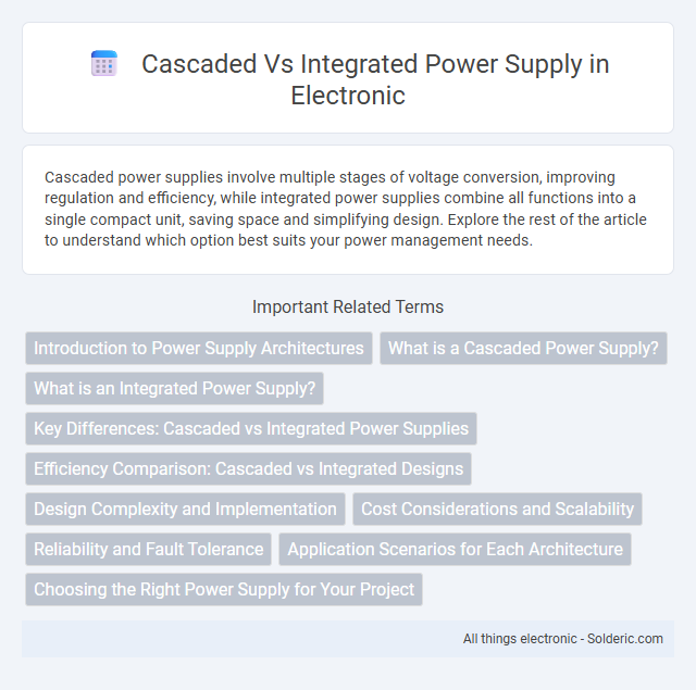 Cascaded vs Integrated Power Supply - What is the difference?