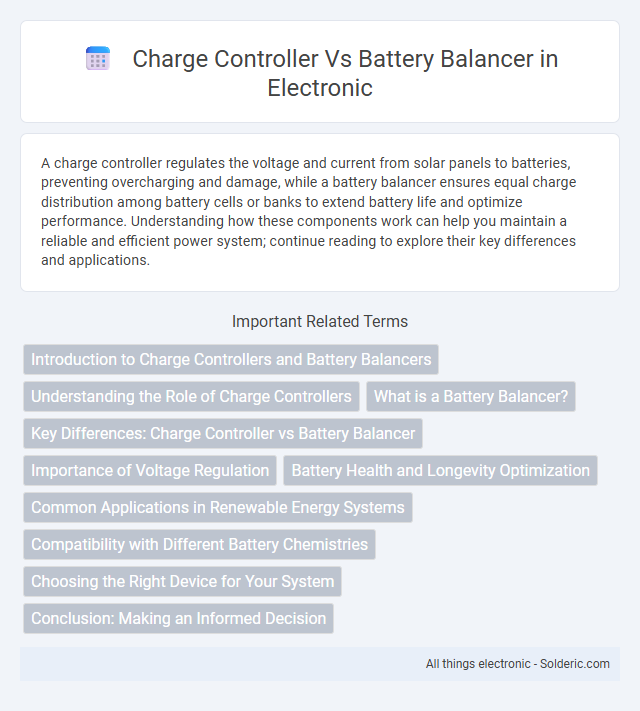 Battery Balancer vs Charge Controller - What is the difference?