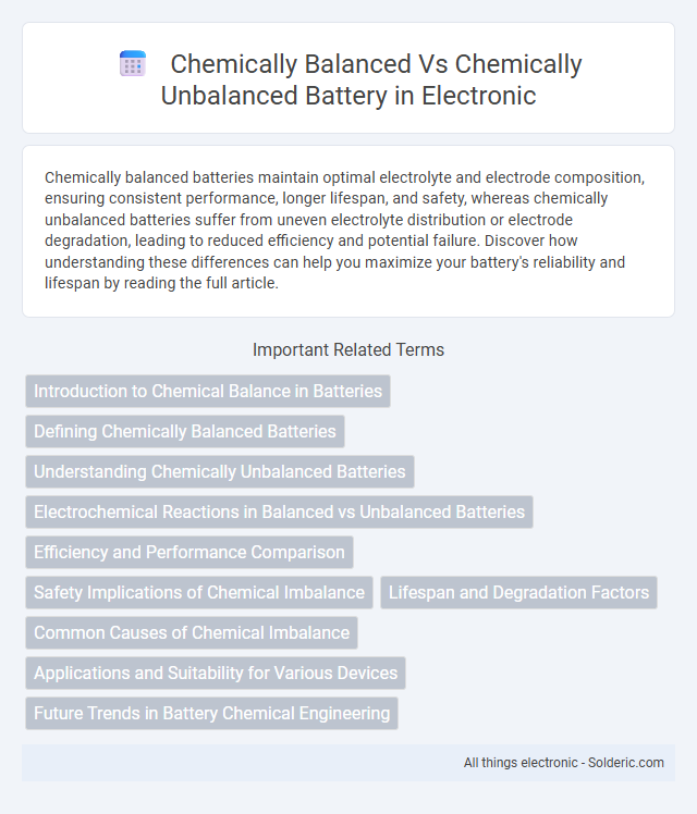 Chemically Balanced vs Chemically Unbalanced Battery - What is the difference?