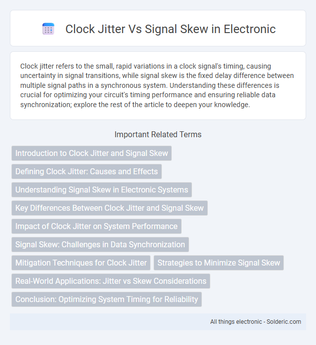 Clock jitter vs Signal skew - What is the difference?