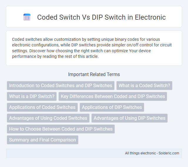 Coded switch vs DIP switch - What is the difference?