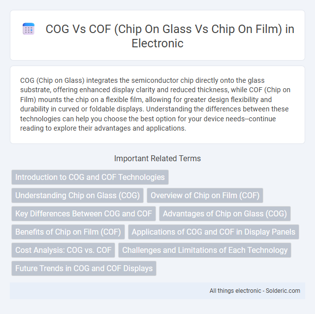 COF vs COG (Chip on Film vs Chip on Glass) - What is the difference?