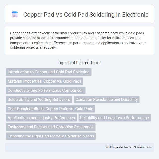 Copper Pad vs Gold Pad Soldering - What is the difference?
