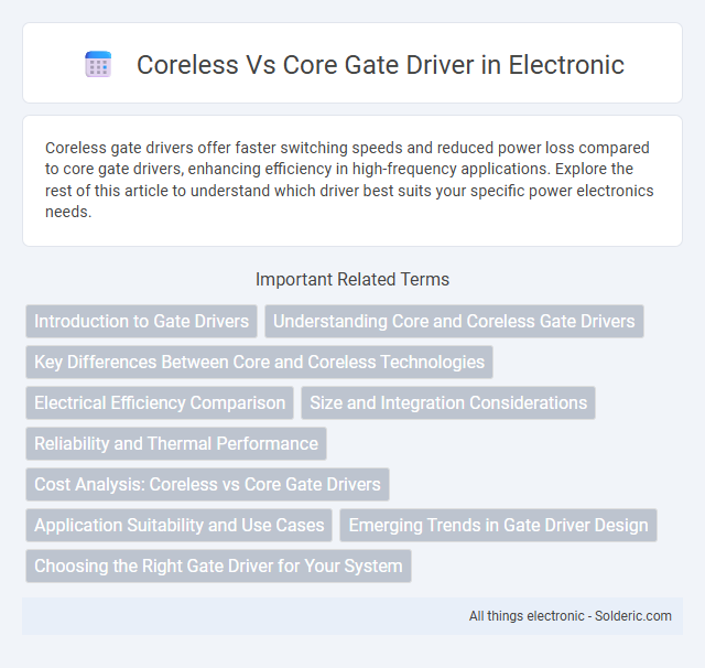Coreless vs Core Gate Driver - What is the difference?