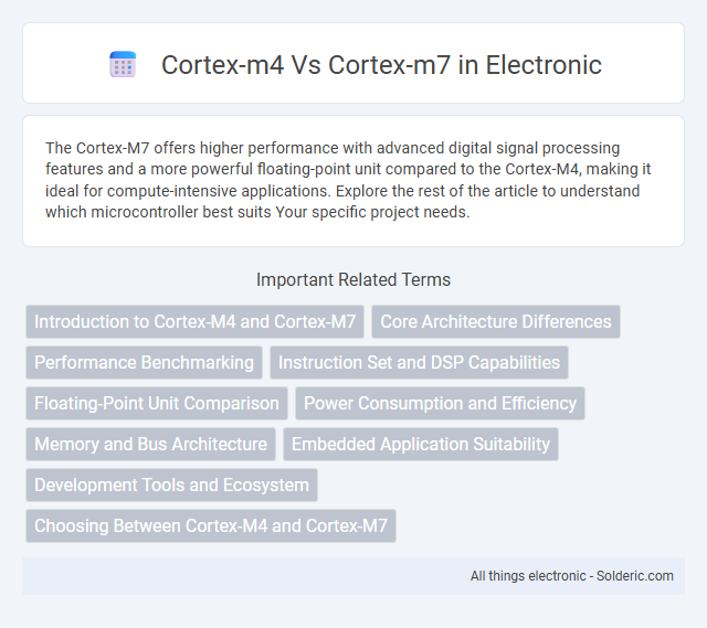 Cortex-M4 vs Cortex-M7 - What is the difference?