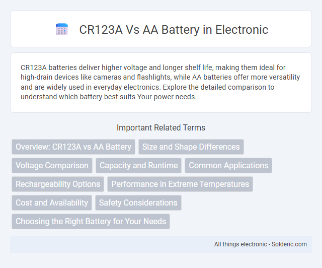 AA battery vs CR123A - What is the difference?