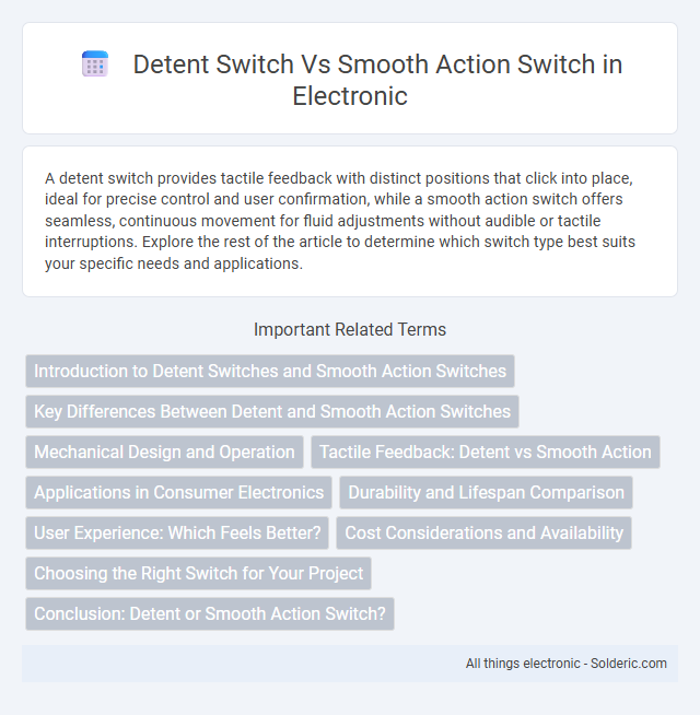 Detent switch vs Smooth action switch - What is the difference?