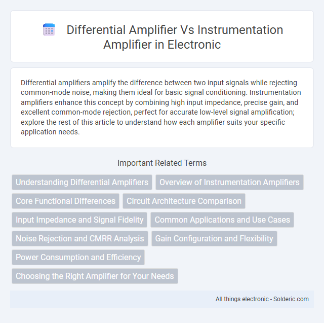 Differential Amplifier vs Instrumentation Amplifier - What is the difference?