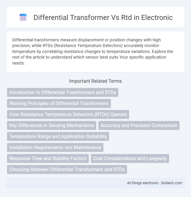 Differential Transformer vs RTD - What is the difference?
