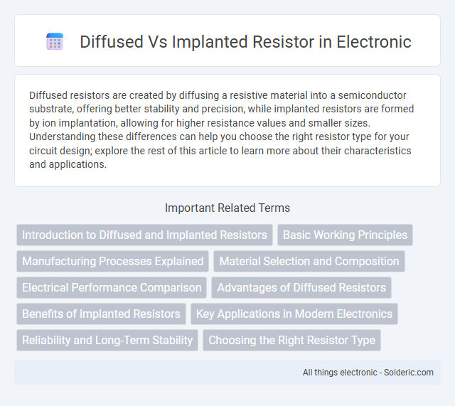 Diffused vs Implanted Resistor - What is the difference?