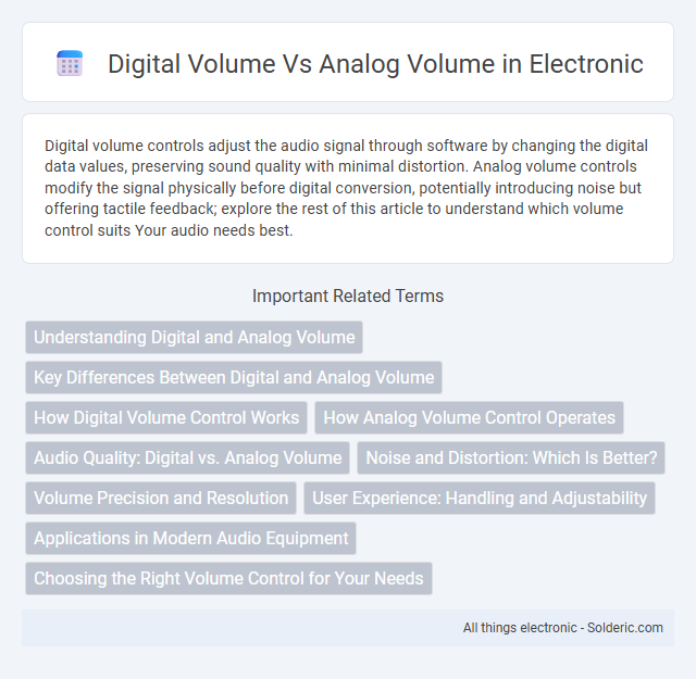 Analog Volume vs Digital Volume - What is the difference?