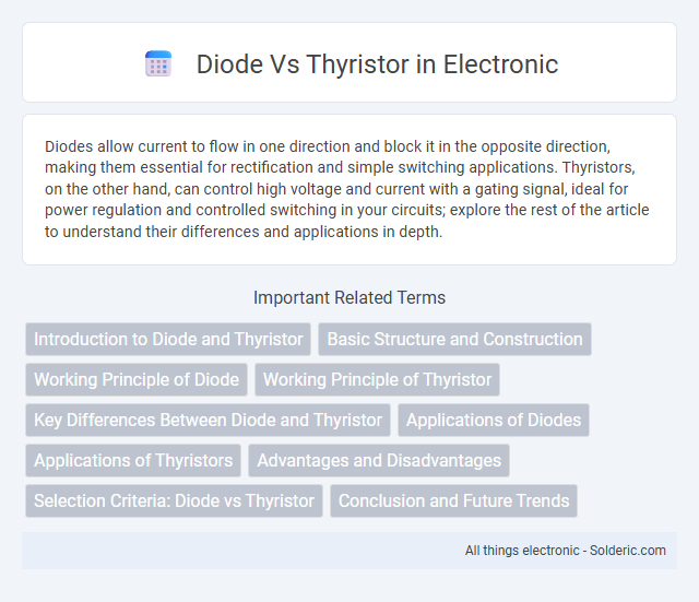 Diode vs Thyristor - What is the difference?