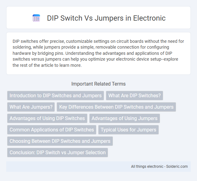 Jumpers vs DIP Switch - What is the difference?