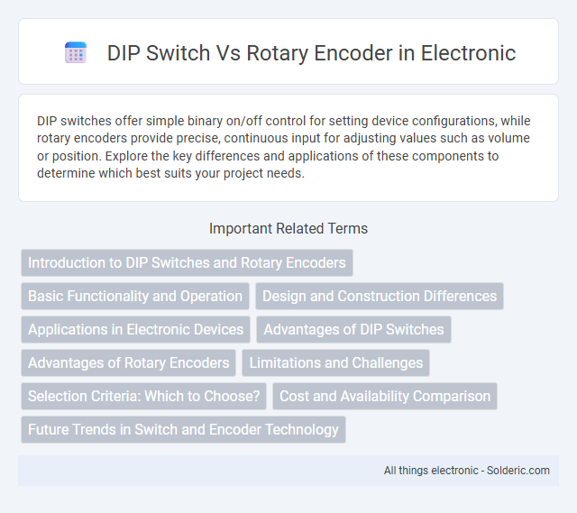Rotary encoder vs DIP switch - What is the difference?