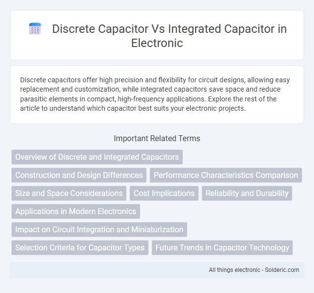 Integrated capacitor vs discrete capacitor - What is the difference?