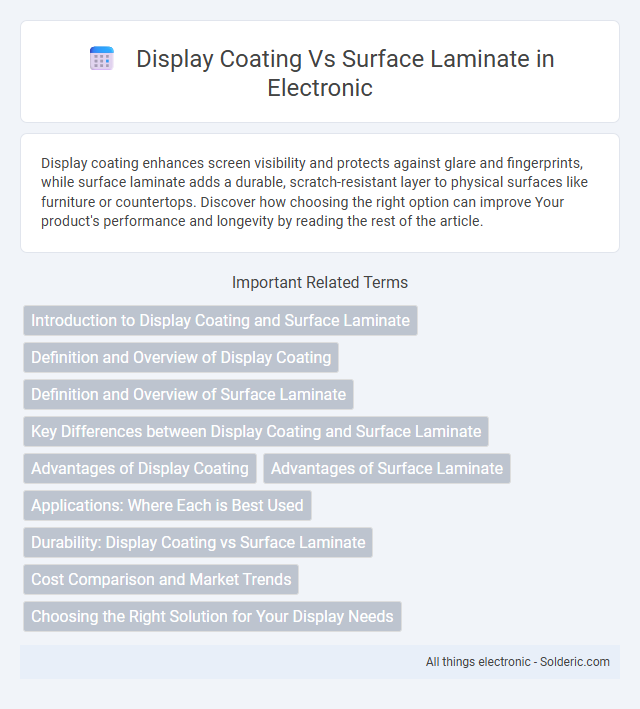 Display Coating vs Surface Laminate - What is the difference?