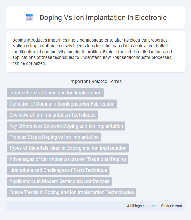 Ion implantation vs Doping - What is the difference?