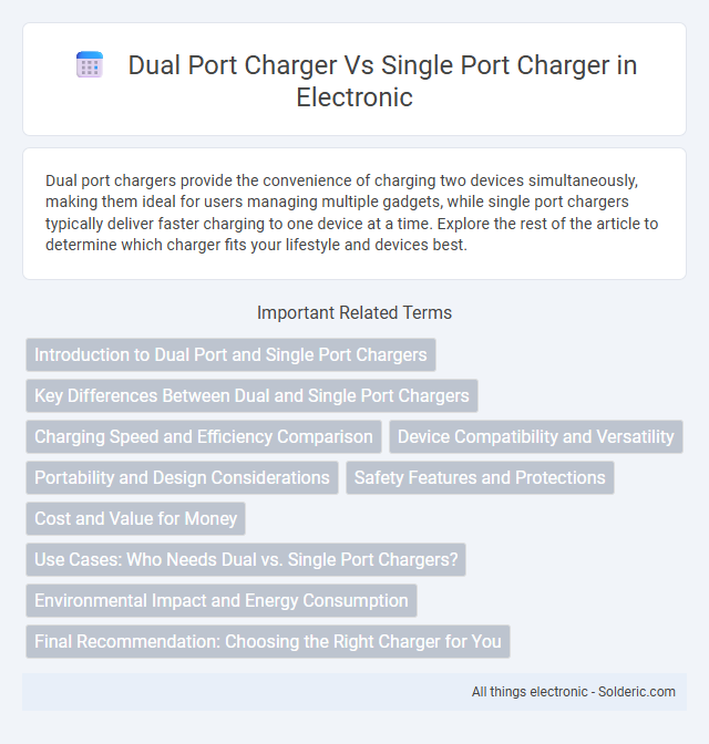 Single Port Charger vs Dual Port Charger - What is the difference?