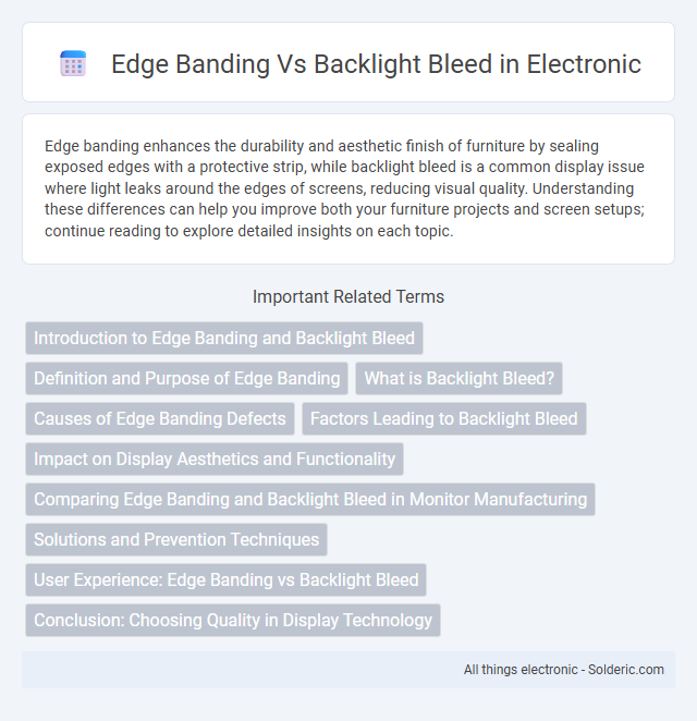 Backlight Bleed vs Edge Banding - What is the difference?