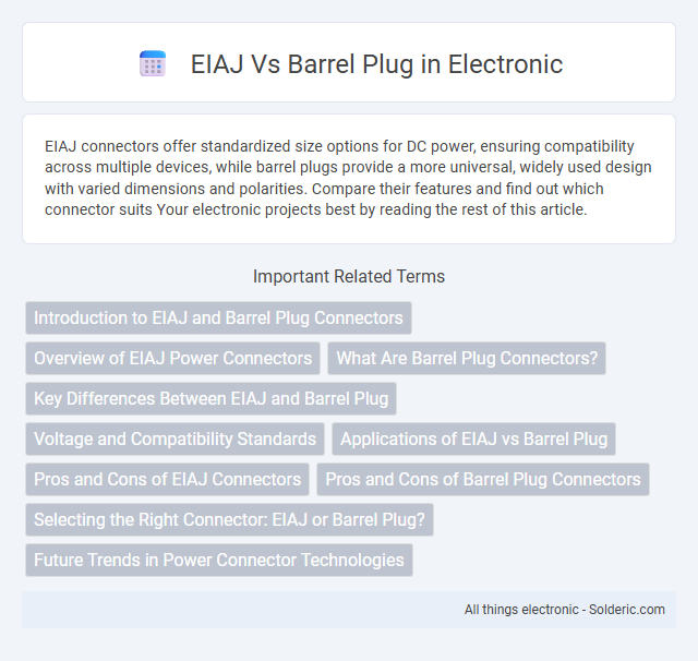 Barrel Plug vs EIAJ - What is the difference?