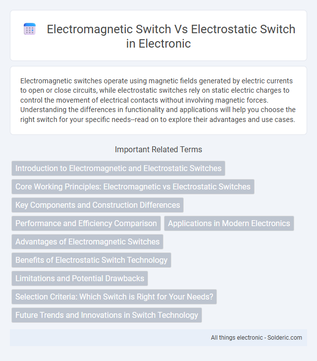 Electrostatic switch vs Electromagnetic switch - What is the difference?