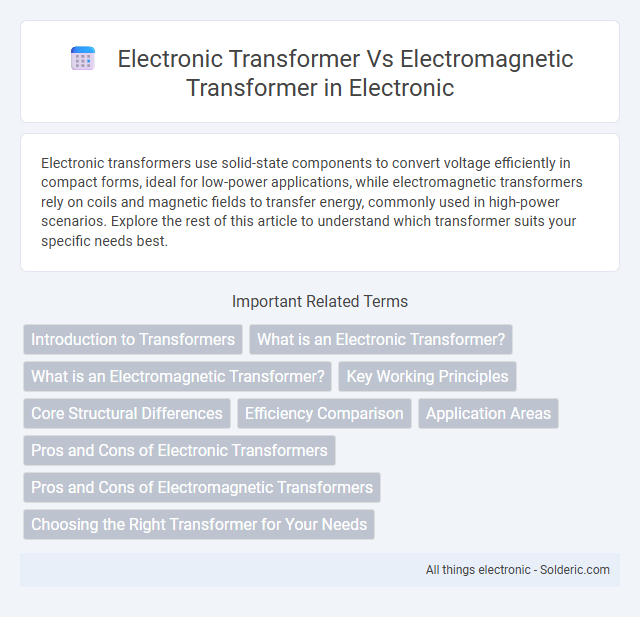 Electronic Transformer vs Electromagnetic Transformer - What is the difference?