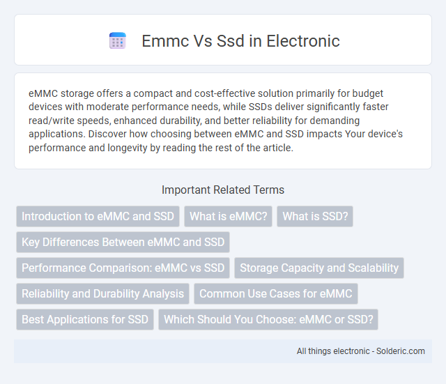 EMMC vs SSD - What is the difference?