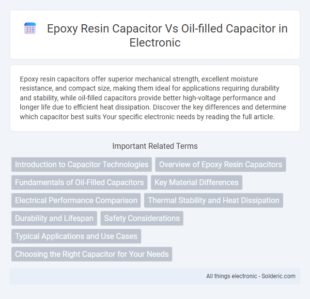 Oil-Filled Capacitor vs Epoxy Resin Capacitor - What is the difference?