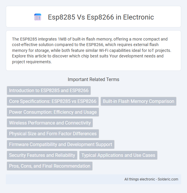 ESP8285 vs ESP8266 - What is the difference?