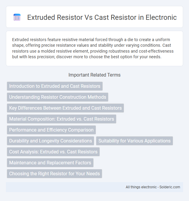 Cast Resistor vs Extruded Resistor - What is the difference?