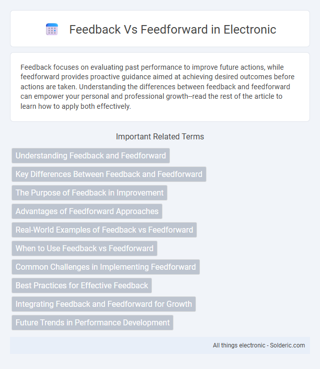 Feedforward vs Feedback - What is the difference?